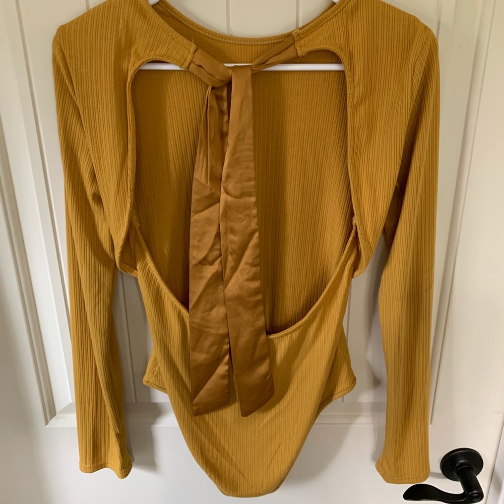 Mustard bodysuit
